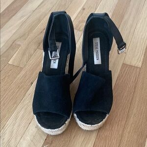 Steve Madden Women's Black Espadrille Sandals